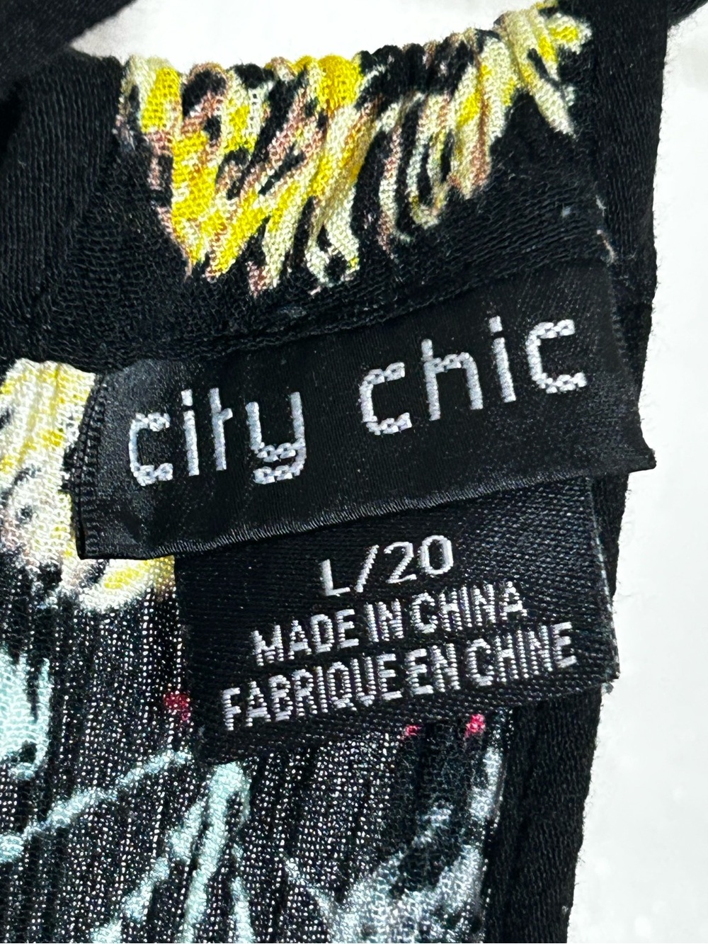 City Chic Black Halter Maxi Dress with Multicolor Floral Embroidery - Picture 5 of 6